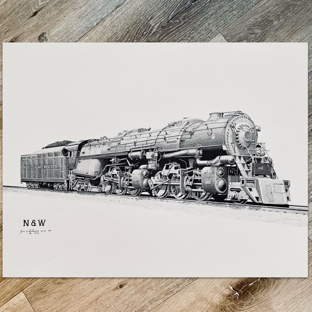 Norfolk And Western Railway 1218 Train Prints